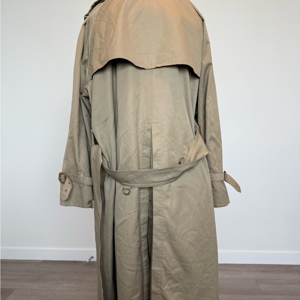 Burberry Khaki Double-Breasted Trench Coat - Picture 5 of 6